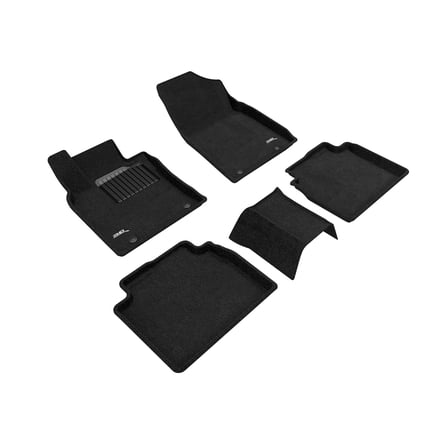 3D MAXpider 2019-2024 Fits Lexus ES Hybrid Elegant Woven Nylon Black 1st 2nd Row Floor Mat L1LX06504709