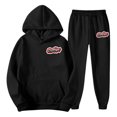 thumbnail image 4 of BOOMNY Men Sweatsuits Set Letter Graphic Hoodies Sweatpants 2Pcs Gym Sweat Suits Running Jogging Fall Winter Athletic Tracksuit Outfits, 4 of 6