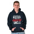 thumbnail image 3 of Terrible Brother Awesome Uncle Men Big & Tall Graphic Hoodie Brisco Brands 4X, 3 of 6