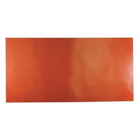 ZoroSelect Rubber, Silicone, 3/16"Thick, 24"x12", 40A