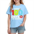 thumbnail image 2 of Babcutegg School Uniform for Kid Girls Campus Style Comfortable Causal Fashion Back to School Wear Short Sleeve Girls Summer Clothes Blue Size 4, 2 of 10