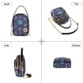 thumbnail image 3 of FORMRS Crossbody Bag for Women Quilted Travel Shoulder Cell Phone Purse with Chain Strap Handbag, Blue Fireworks Pattern, 3 of 7
