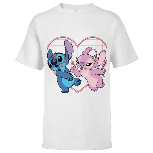 Disney Lilo and Stitch Angel Heart Kisses - Short Sleeve T-Shirt for ...