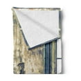 thumbnail image 2 of Industrial Soft Flannel Fleece Blanket, Damaged Wrecked Wall Image Destruction Vandalism Theme Broken Deserted Workplace, Cozy Plush for Indoor and Outdoor Use, 50" x 70", Multicolor, by Ambesonne, 2 of 5