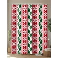 thumbnail image 4 of Christmas Red Shower Curtain Set, Waterproof Shower Curtains for Bathroom, Winter Snowflake Xmas Green Leaves Berries Washable Fabric Cloth Bath Curtain for Bathtub Decoration with Hooks 60x72 Inches, 4 of 6