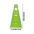 thumbnail image 2 of 9 Inch Soccer Cones, 1 Pack Sports Cones for Kids, Small Practice Training Cones Set, Plastic Cones for Football, Basketball, Games, Indoor and Outdoor Activity & Festive Events Colors - Green, 2 of 4