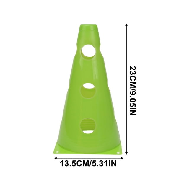 Ice Cream Cones, 23Cm Bucket Football Basketball Training Ice Cream Taper with Hole Multifunctional Obstacle 9 Inches