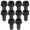 Black, variant on REACHISE 10pcs Lamp Switch Replacement E26 Light Turn Switch Knob Standard Lamp Switch Knob Size