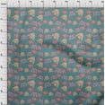 thumbnail image 3 of oneOone Cotton Poplin Dusty Teal Blue Fabric Clothes Kids Sewing Fabric By The Yard Printed Diy Clothing Sewing Supplies 56 Inch Wide, 3 of 4