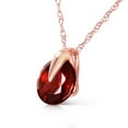 thumbnail image 2 of Galaxy Gold 14K Solid Rose Gold 24" Necklace with Natural Garnet, 14"-24" Sizes, January Birthstone, Symbol of Passion, 2 of 3