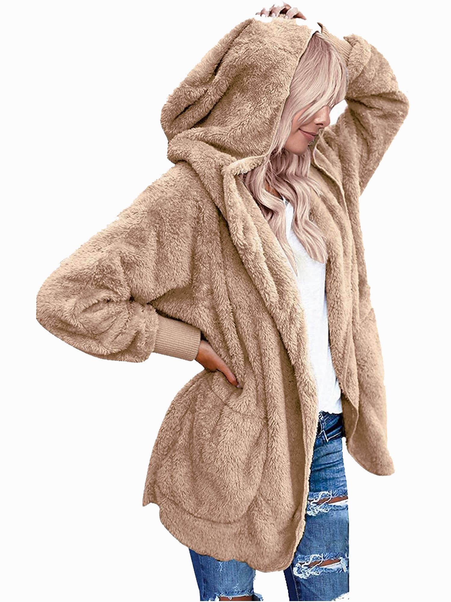 hooded cardigan jacket