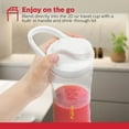 thumbnail image 4 of Holstein Housewares Personal Blender, White/Gold - Ideal for On-The-Go Smoothies, Shakes, and Protein Drinks - 20 oz Travel Cup included, 4 of 8