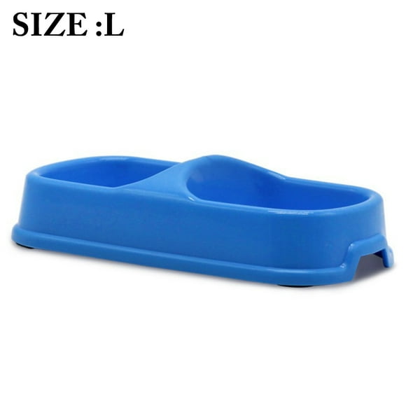Pet Bowl Anti-skid Double-bowl Design Pet Food Bowl Pet Feeder Bowl for Cats