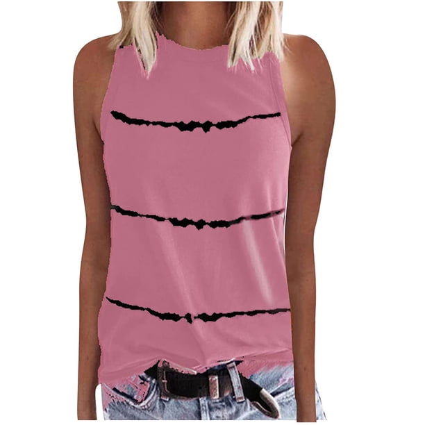 Blusas sueltas con cuello en O y estampado informal para mujer Pompotops lopia997157