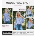 thumbnail image 4 of ORUYROP Blouses Décontractées Boho à Imprimé Floral Col en V Manches Longues Amples pour Femmes, 4 of 6