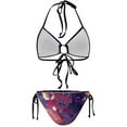 thumbnail image 3 of Kawaii Kirby Women Bikini Set Sexy Two Pieces Halter String Swimsuit Triangle Briefs Tie Side Bottom, 3 of 7