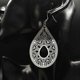 thumbnail image 2 of Flower Stainless Steel Drop Earring Women Fashion Jewelry Silver Color Ethnic Earrings Jewelry pendientes etnicos E4028S02, 2 of 4