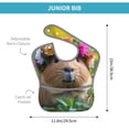 thumbnail image 4 of Easygdp Flower Crown Guinea Pig Bibs For Babies, Baby Bibs for Eating, Toddler Bibs, Waterproof Bibs, Feeding Bibs, for Toddlers, Boys, Girls, 4 of 8