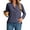 Navy Blue, variant on JYLFC Women Long Sleeve Henley Shirts with Button 2025 Fall Dressy Casual V Neck Tops Trendy Blouses White L