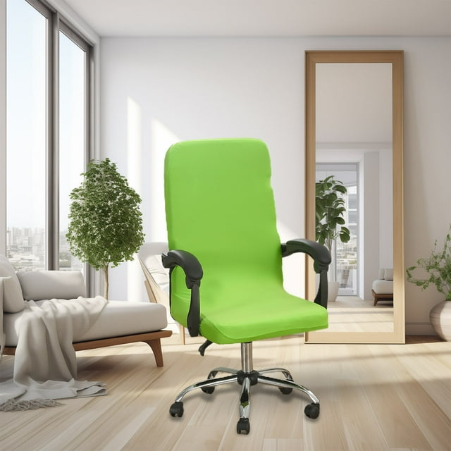 Fiudx Funda de Silla de Color Liso, Tela Suave y Elástica, Protección de 360 Grados, Transpirable y Cómoda, Elegante Decoración para El Hogar y La Oficina, Tamaño Universal, Fácil de Limpiar, Compati