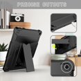 thumbnail image 5 of elitegadget Case for Amazon Fire HD 10 (13th Generation, 2023 Released) - Heavy Duty Hybrid Kickstand Case Cover + 1 Screen Protector and 1 Random Stylus (Black/Black), 5 of 5