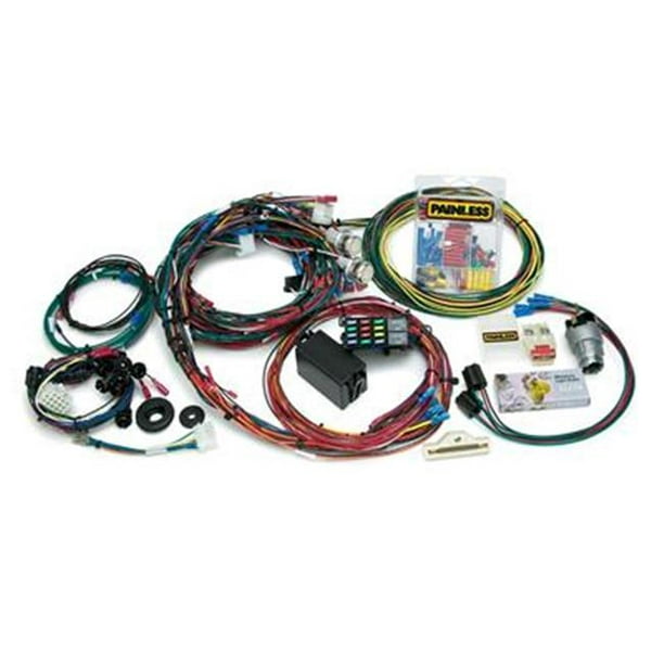 Painless Wrg 20121 Chassis Wiring Harness, 12 Circuit, 1967-1968 Ford Mustang - Walmart.com ...