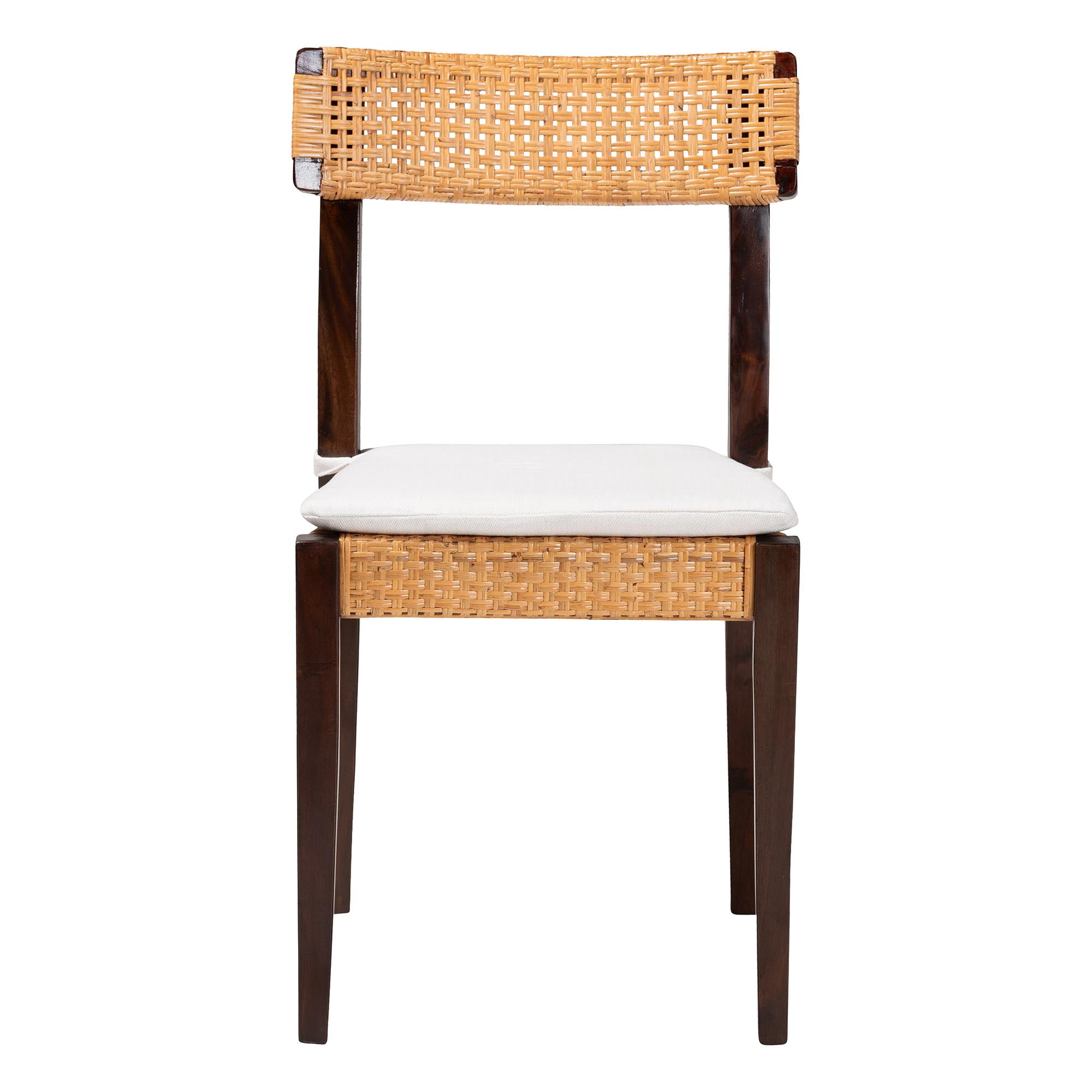 bali & pari Zaila Boho Dining Chair, Dark Brown