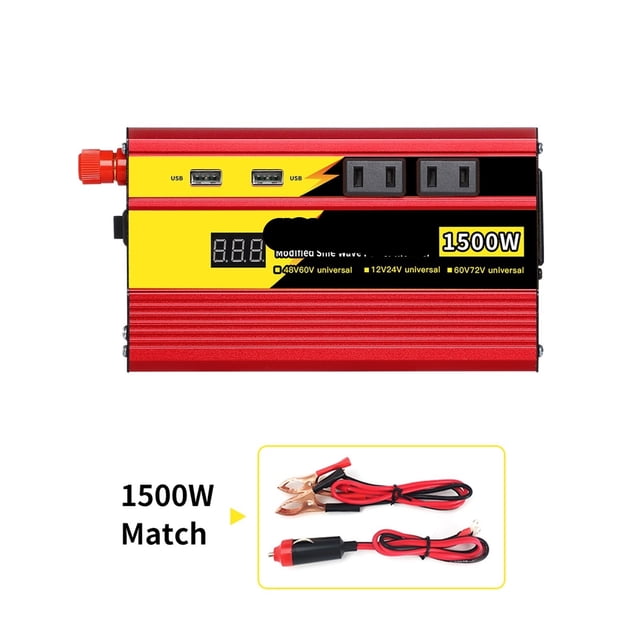 Modified Sine Wave Inverter 3000W Car Power DC12V24V and AC V Auto Converter Transformer ,Easy to Operate