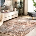 thumbnail image 1 of nuLOOM Ethel Medallion Fringe Area Rug, 6' 7" x 9' 4", Light Brown, 1 of 4