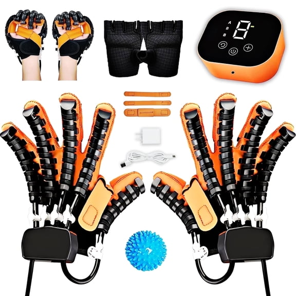 AuraLane Rehabilitation Robot Glove for Stroke, Robotic Hand Stroke Therapy Equipment, Fingers Strength Training Device for Hemiplegia, Strength Adjustable ,2 Piece