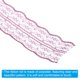 thumbnail image 4 of Uxcell 1.8 Inch Wide 25 Yards Lace Trim Ribbon Sewing Lace Roll Gift Package Pattern Wrapping Fuchsia, 4 of 6