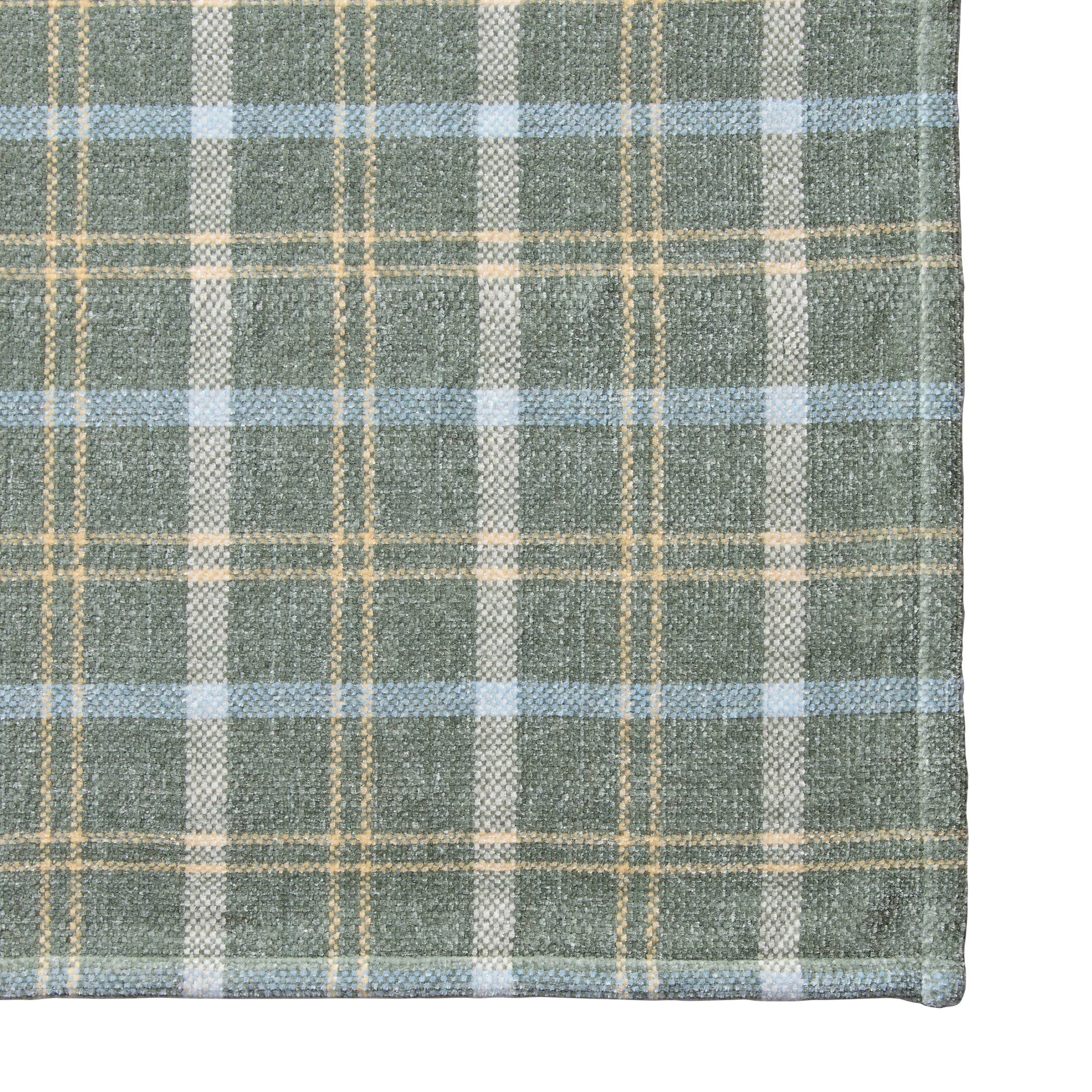 Better Homes & Gardens Woven Chenille Plaid Throw Blanket, Green River, 50 in x 72 in