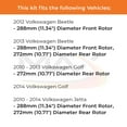 thumbnail image 2 of MAX Advanced Brakes - Brake Kit For 2010-2014 VW Jetta (288mm Dia Front, 272mm Dia Rear Rotor)| Carbon Ceramic Brake Pad and Rotor Kit Front and Rear| Daily Driving OE Replacement Brake Rotors, 2 of 9