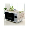 thumbnail image 2 of Microwave Oven Cover Dustproof Cotton Machine Protector Decorative Kitchen Appliance Cover with Side Storage Pockets 13.7x39.3inches, 2 of 6