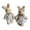 B, variant on Set of 2 Cute Plush Bear Dolls Keychain Women Girls Toy Keyring Women Bag Car Holder Wedding Party Couple Gift