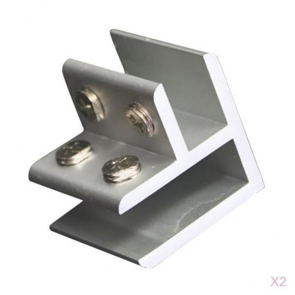 2PCS 90 Degree Glass Clamp Handrail Balustrade Clip 8-12MM Glass