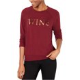thumbnail image 1 of Carbon Copy Womens Wine Sweatshirt, Red, X-Small, 1 of 1