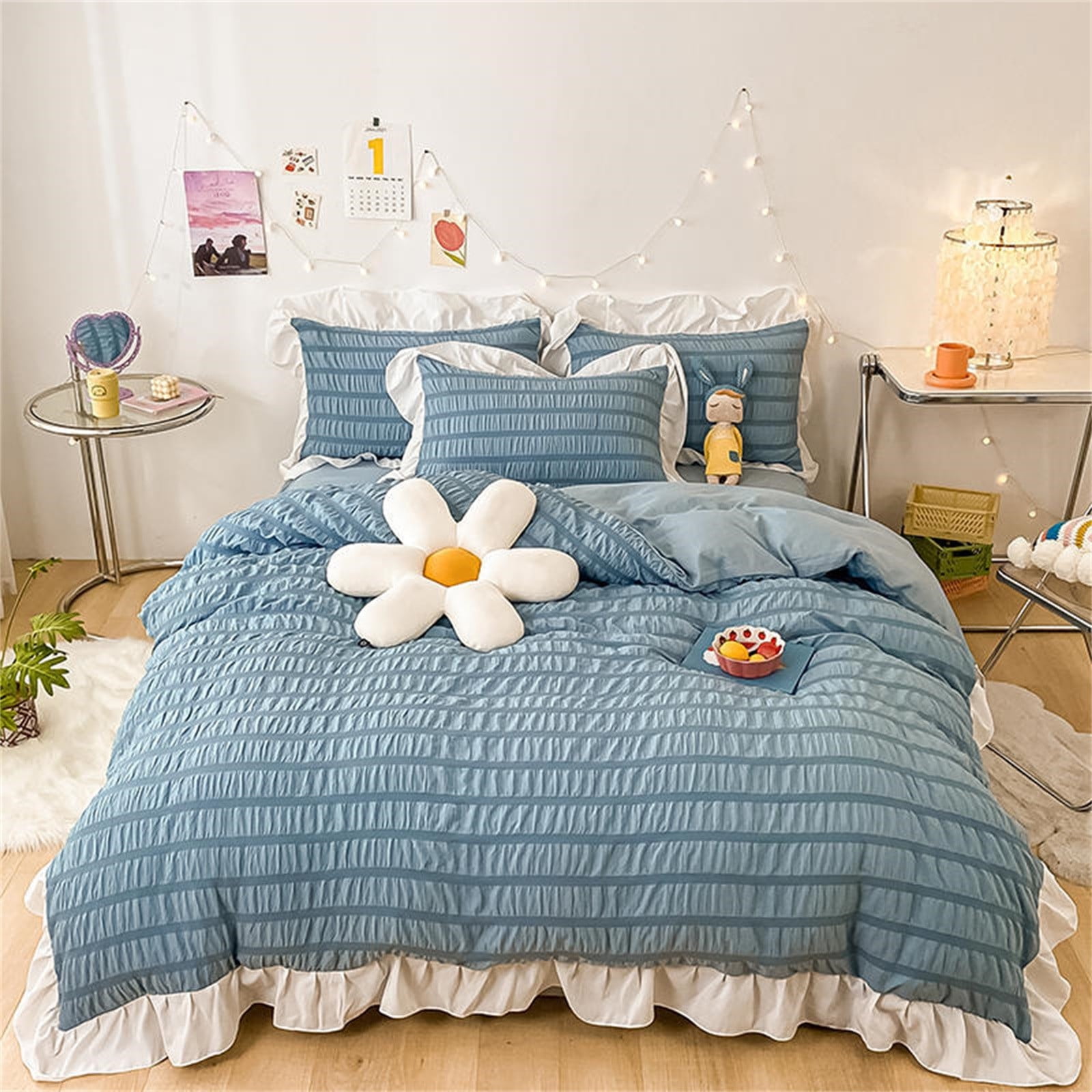 Polyester Cotton Duvet Quilt Cover Bed 