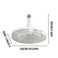 thumbnail image 3 of E27 Ceiling Fan Light,Ceiling Fans with Lights and Remote, Fandelier Ceiling Fan Flush Mount,Dimmable Led Fandelier for Bedroom Livingroom,Modern Ceiling Fans with Lights for Bedroom Kitchen Home, 3 of 9