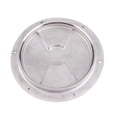 thumbnail image 1 of Stainless Steel Boat Deck Round Plate for Marine Inspection Hatch, Disc Design with Groove, Multi Purpose, 1 of 7