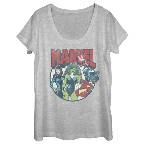 Women's Marvel Marvel Gals Scoop Neck T-Shirt