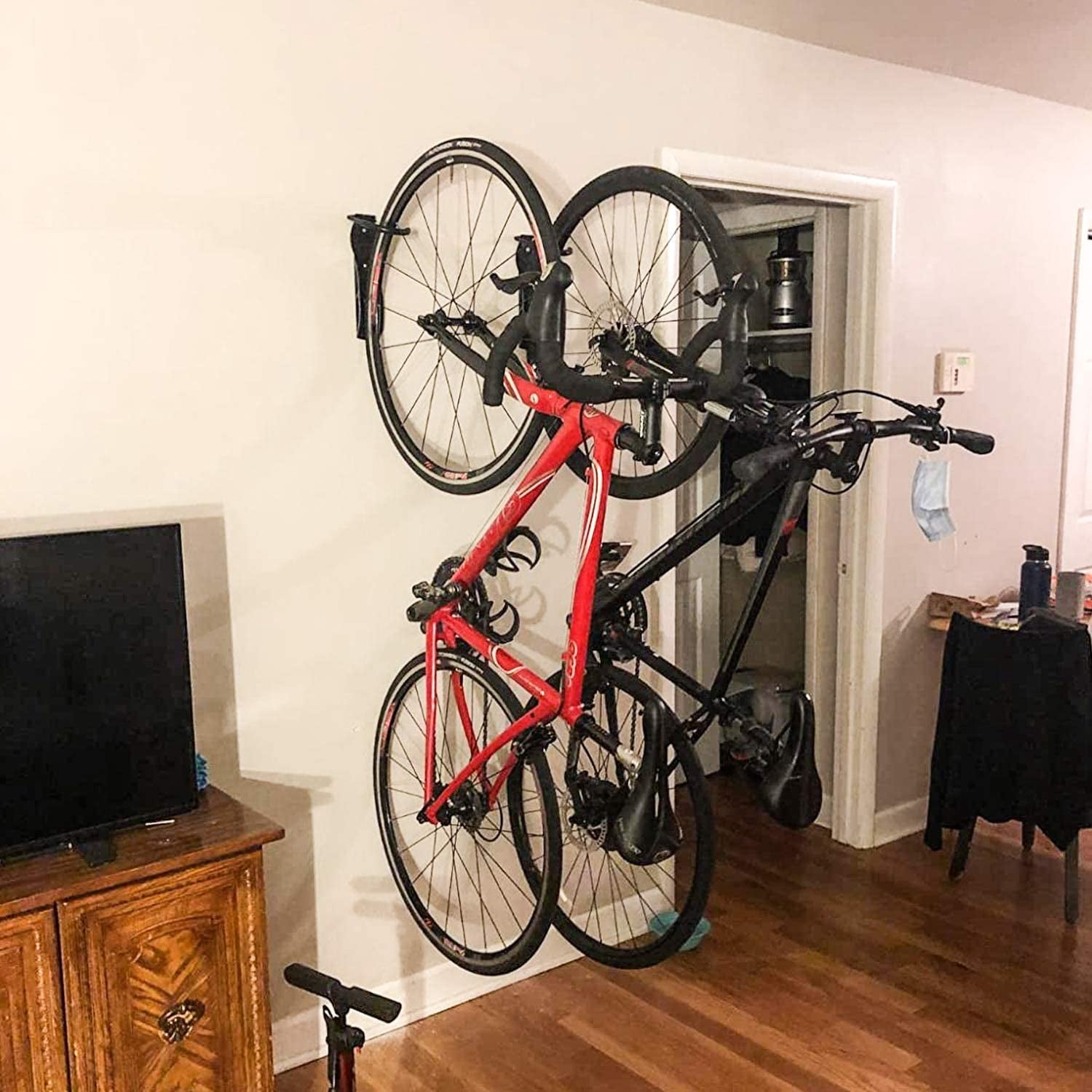 Bike Wall Mount Bike Rack for Garage, 2 