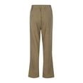 thumbnail image 4 of Womens Corduroy Casual Pants Fall Classic Wide Leg Trousers Two Button Detail Semi Elastic Waist, 4 of 8