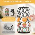 thumbnail image 5 of GPED Coffee Pod Holder, K Cup Holder, Coffee Pod Carousel Organizer Stand, Compatible with 35 Pods K-Cups and Dolce Gusto, Spins 360-Degrees, Home or Office Kitchen Counter Organizer, 5 of 7