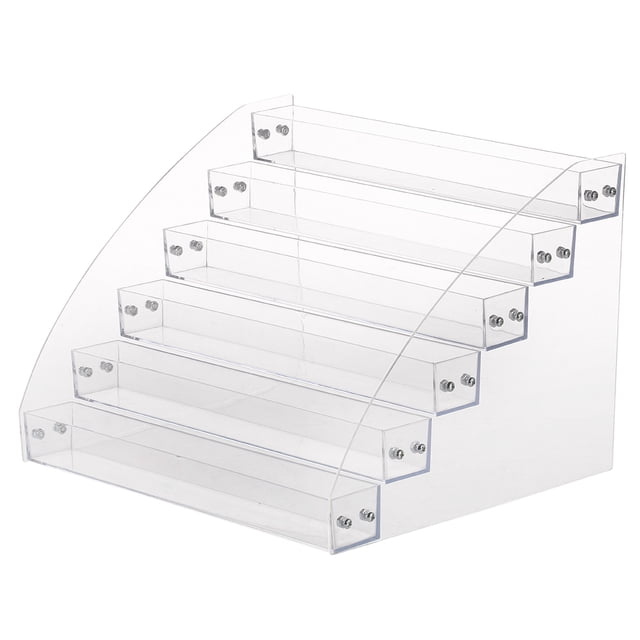 Nail Polish Rack, 6 Types Durable Nail Polish Acrylic Clear Makeup Display Stand Rack Organizer Holder, Safe/ Non-/ Environmental