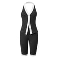 thumbnail image 4 of MAIHAN Women Casual Outfits Y2k Outfits Shirt Tops Shorts Clothes Sets 2pcs Women Tops and Trousers Set Plus Size Travel Outfits for Women, 4 of 5
