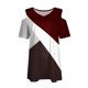 thumbnail image 5 of Fiudx Ofertas Flash Artículos En Oferta Blusa de Manga Corta con Hombros Descubiertos y Estampado Cómoda Informal para Mujer a La Moda, 5 of 6