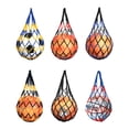 thumbnail image 1 of Bolsa de red para balones de fútbol, ​​almacenamiento de malla para transporte de baloncesto (amarillo y azul), 1 of 7