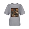 thumbnail image 4 of T-Shirts pour Femmes Élégants, Mode Décontractée, Imprimé, Coupe Ample, Col Rond, Confortable, Doux, Respirant, pour Usage Quotidien, 4 of 4
