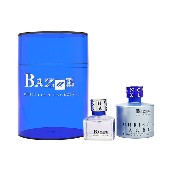 Bazar Pour Homme by Christian Lacroix for Men 2 Piece Set Includes: 1.7 oz Eau de Toilette Spray   6.6 oz All Over Shampoo